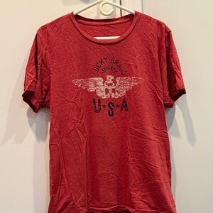 Lucky Brand Red USA Graphic Tee. Size XL